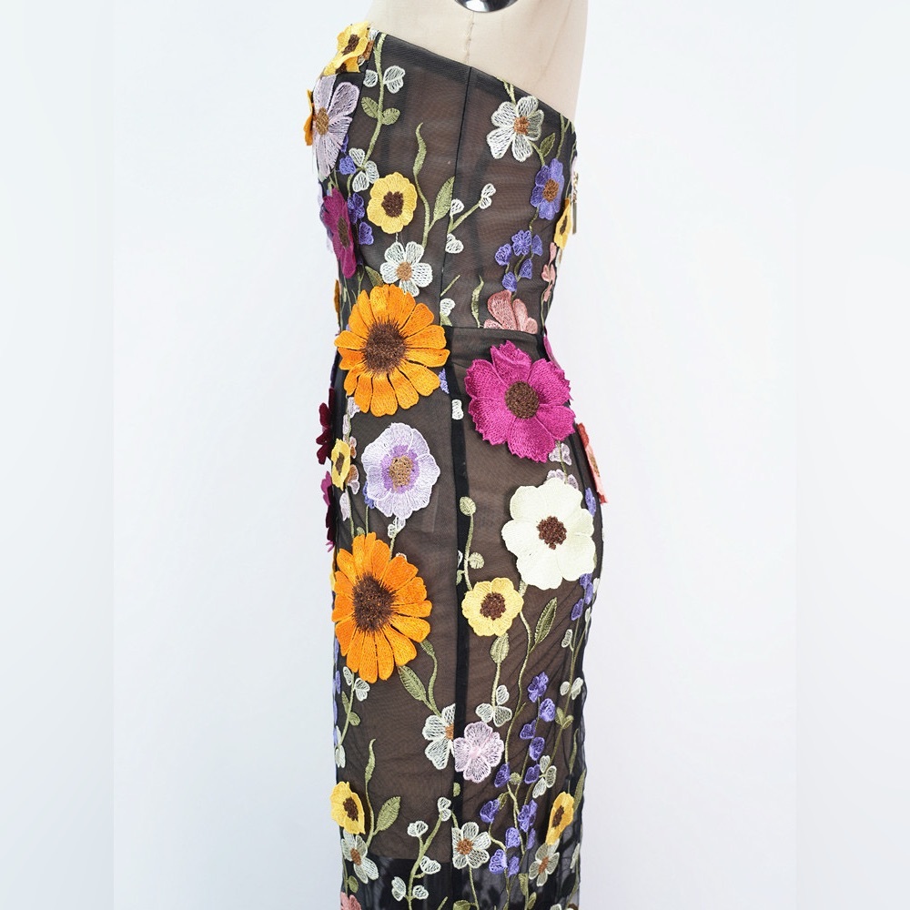 NWOT BRONX AND BANCO BOUQUET MARAYA JASMINE MAXI DRESS, wedding guest dress - Picture 7 of 16